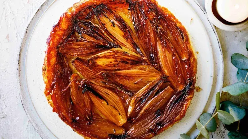 Obrácený koláč s čekankou