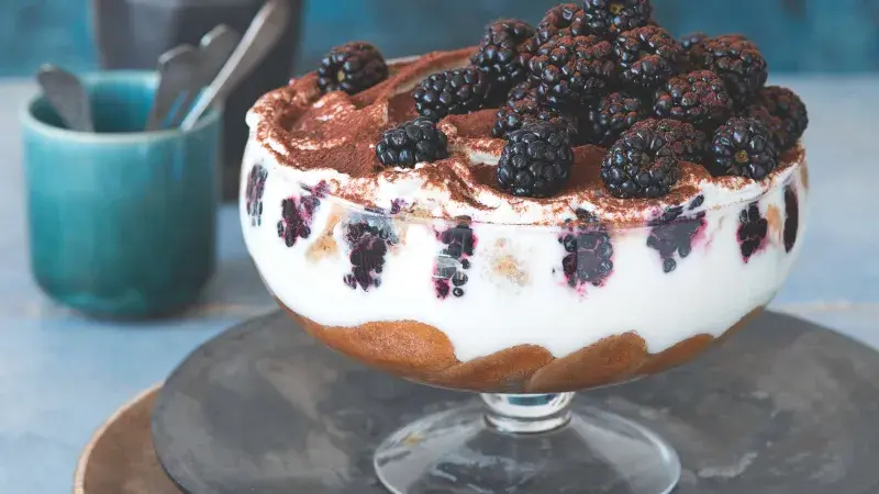 Ostružinové skyramisu