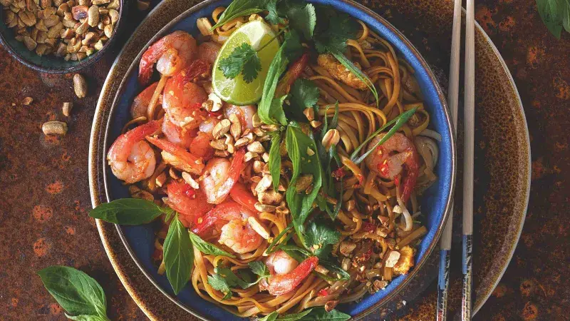 Pad thai s krevetami