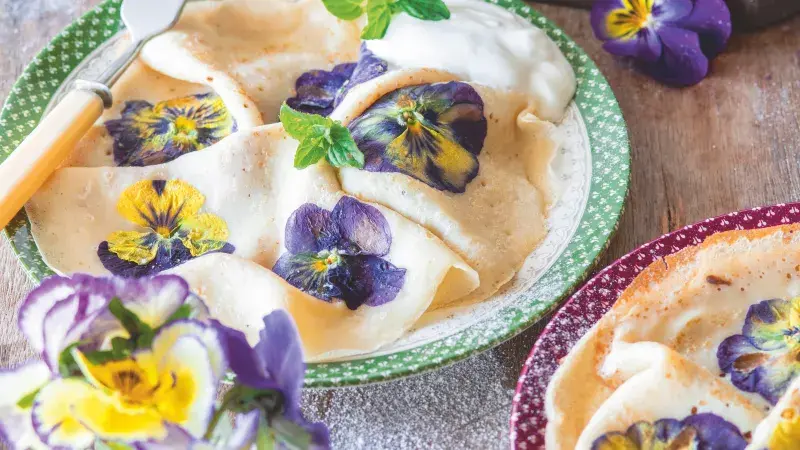 Palačinky s maceškami