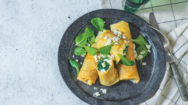 Palačinky se špenátem