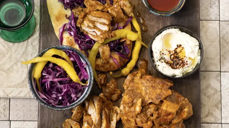 Pečená šawarma se zelím