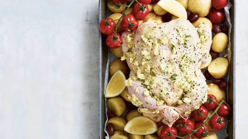 Pečené kuře po řecku