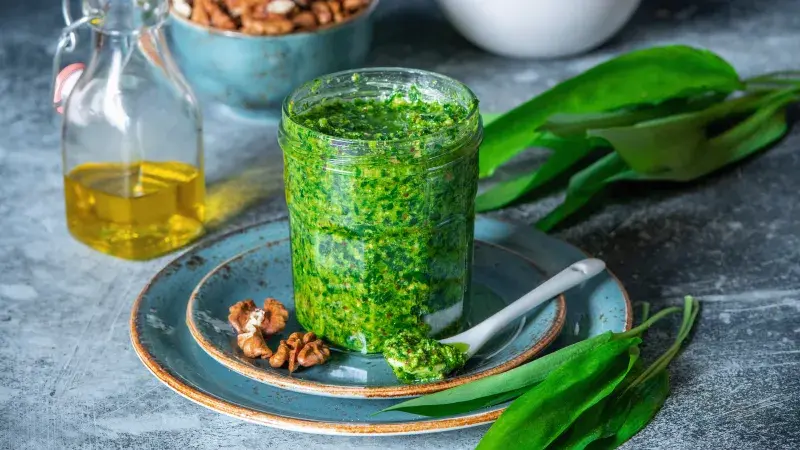 Pesto z medvědího česneku