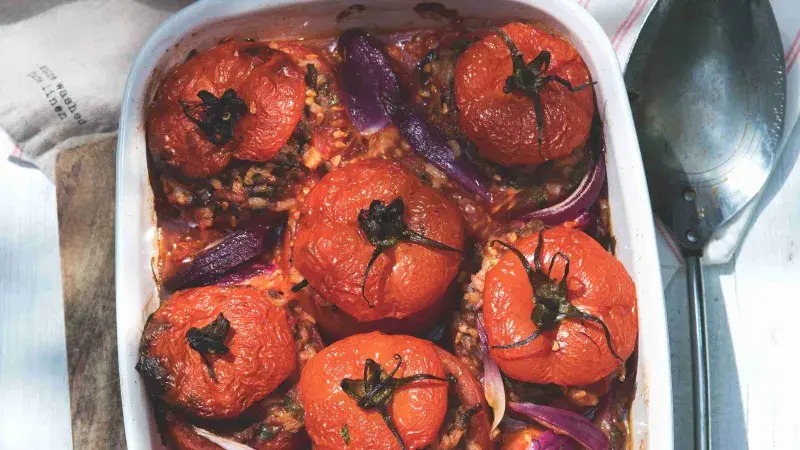 Plněná rajčata po řecku