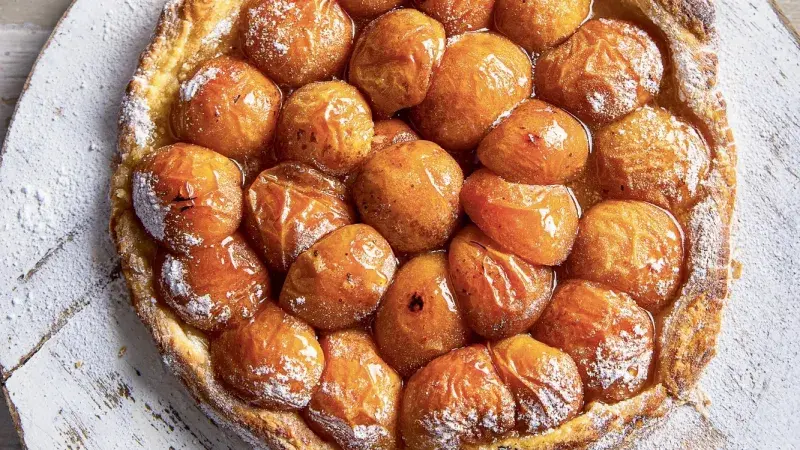 Rustikální koláč s meruňkami