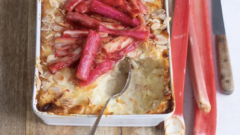 Rýžový nákyp s rebarborou