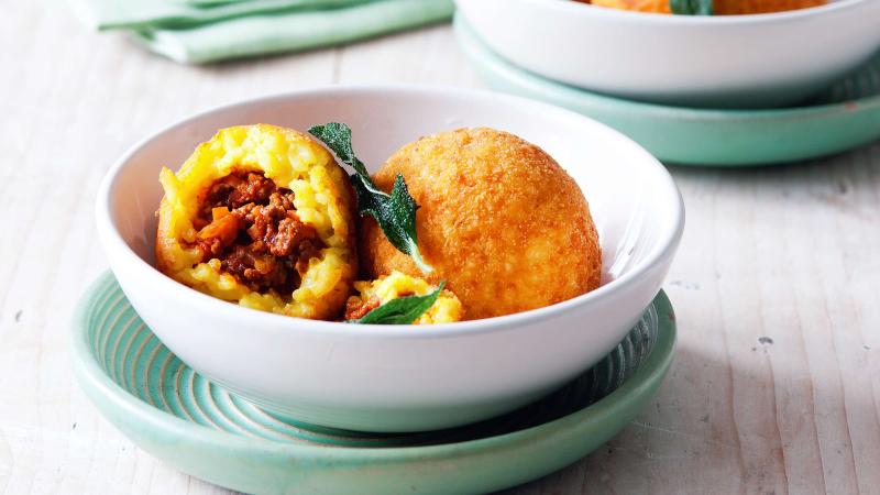 Rýžové arancine s ragú