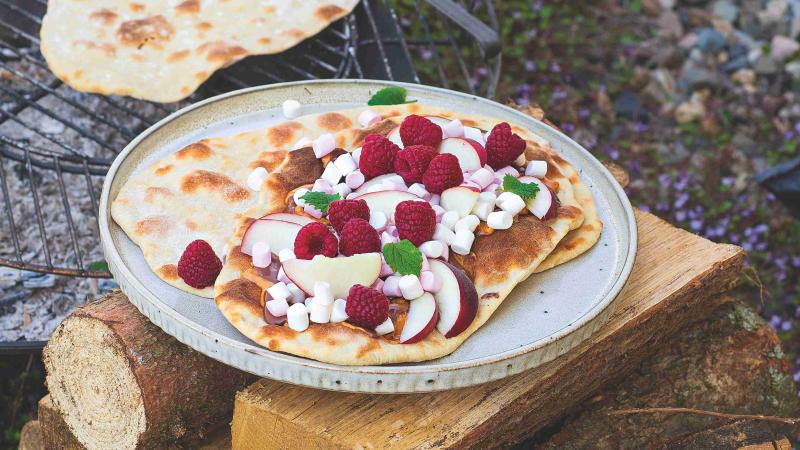 Sladká ,pizza‘ z grilu