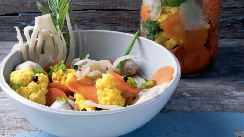 Sterilovaná zelenina na kyselo