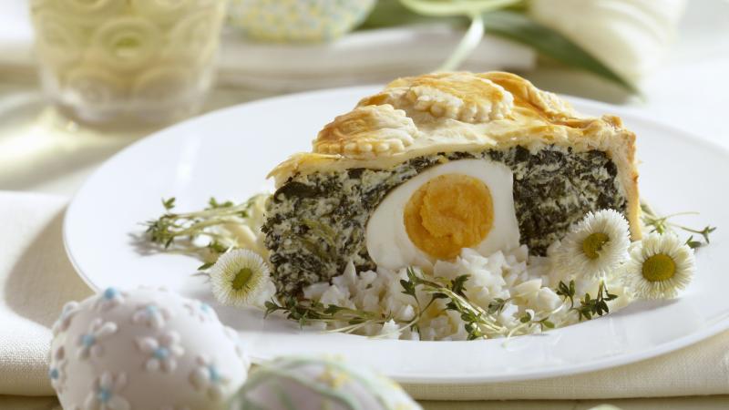 Italský velikonoční koláč torta pasqualina 