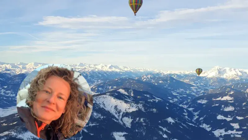 Rakouské hory z ptačí perspektivy Filzmoos