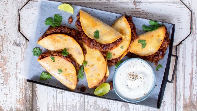 Tortilly plněné fazolemi