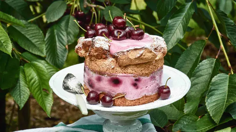  Třešňový sněhový dort