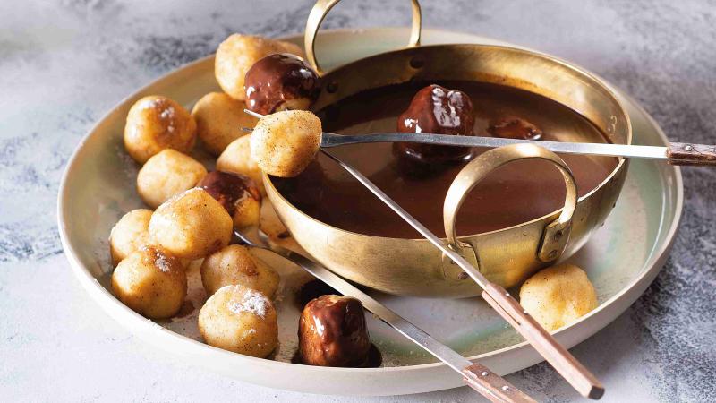 Tvarohové knedlíčky à la fondue