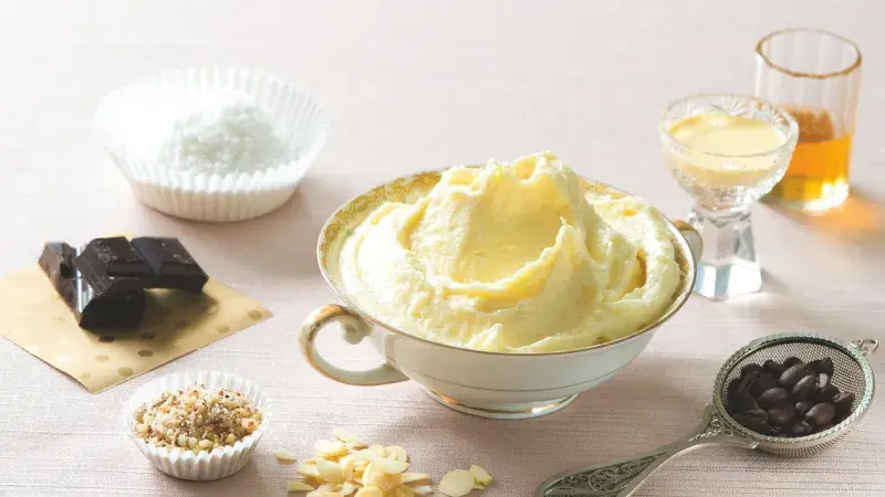 Ingredience do krému na vánoční cukroví