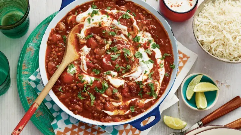 Vegetariánské chilli s rýží