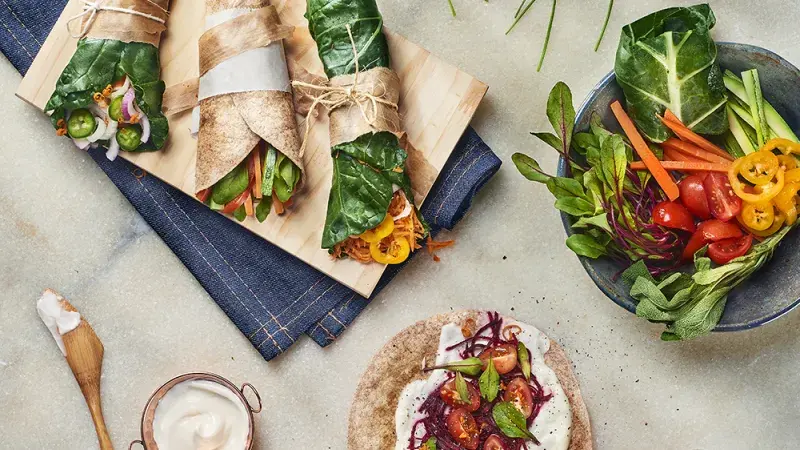 Wrapy s veganskou majonézou