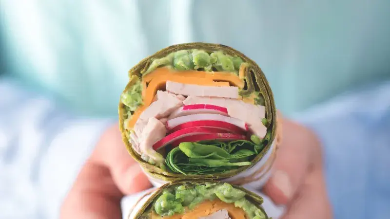 Wrap s krůtím masem