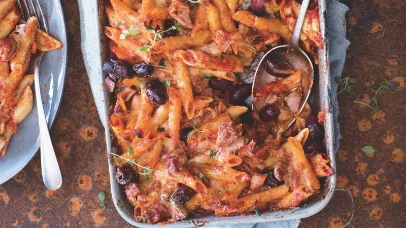 Zapékané těstoviny s tuňákem