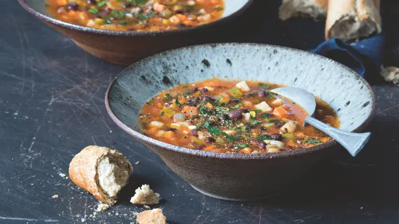 Zeleninová polévka s azuki