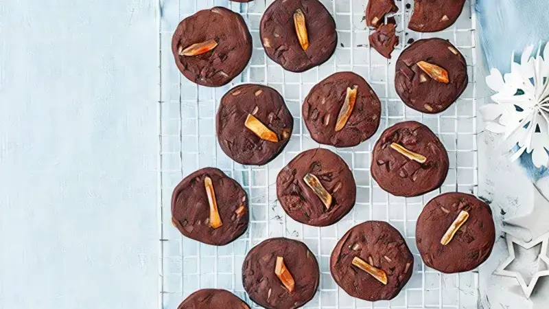 Čokoládovo-pomerančové sušenky