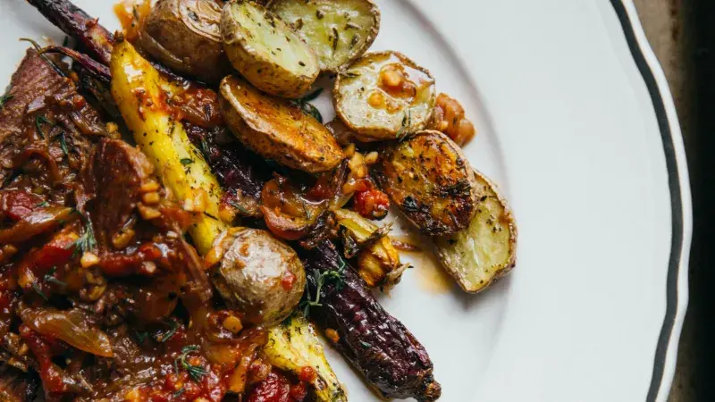 Zapečené brambory s mletým masem podle Mishenky