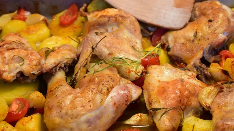 kuřecí maso s bramborami