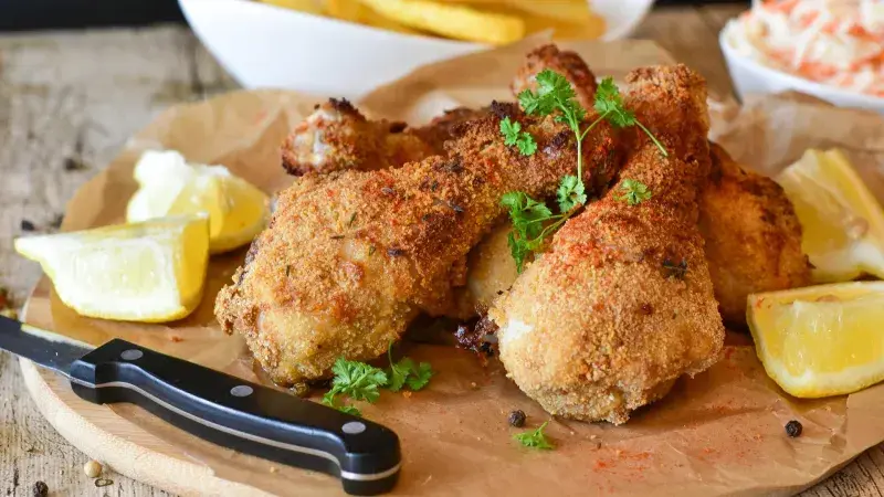 smažené kuřecí paličky