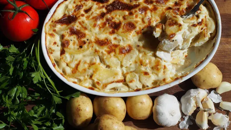 gratinované brambory