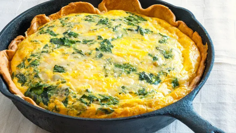 spenatovy quiche