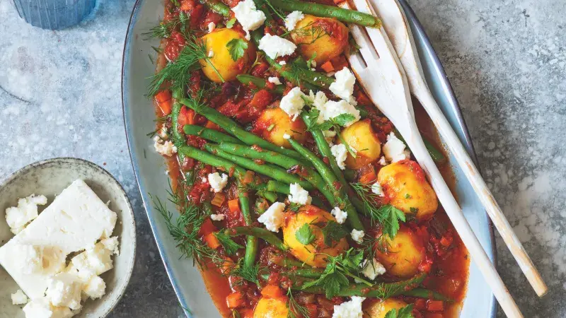 Fazolky po řecku (fasolakia)