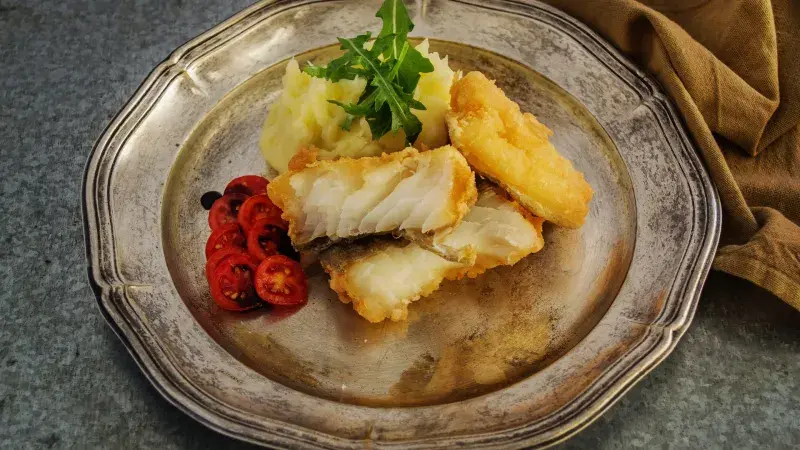 Treska s krémovými bramborami