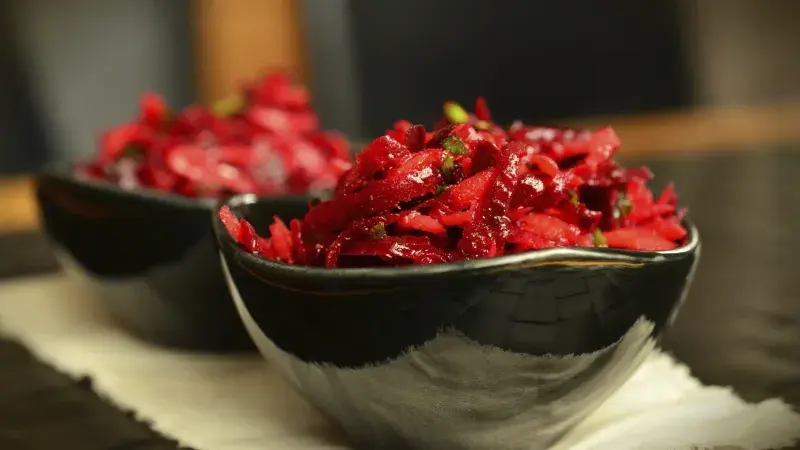 salát z červené řepy