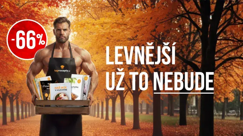 V podzimní slevové akci pořídíte kuchařky z edice Toprecepty.cz se slevou 66 %.