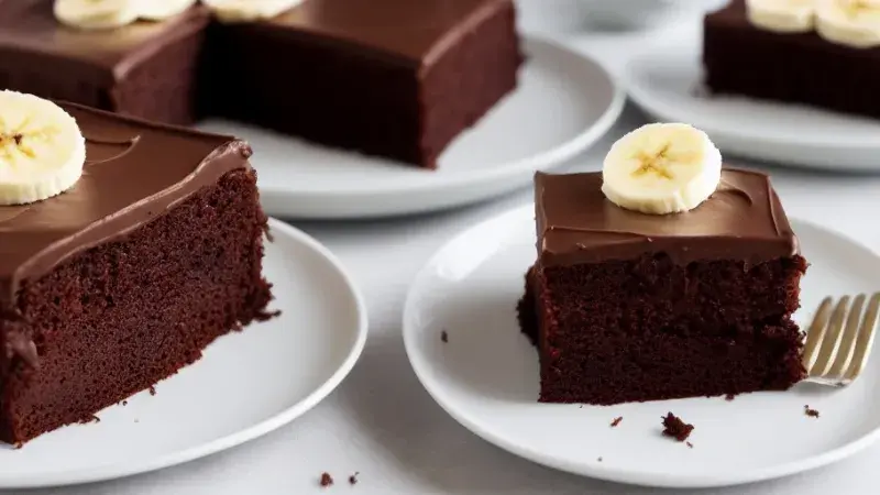 Banánové řezy s rybízovou marmeládou a kondenzovaným mlékem