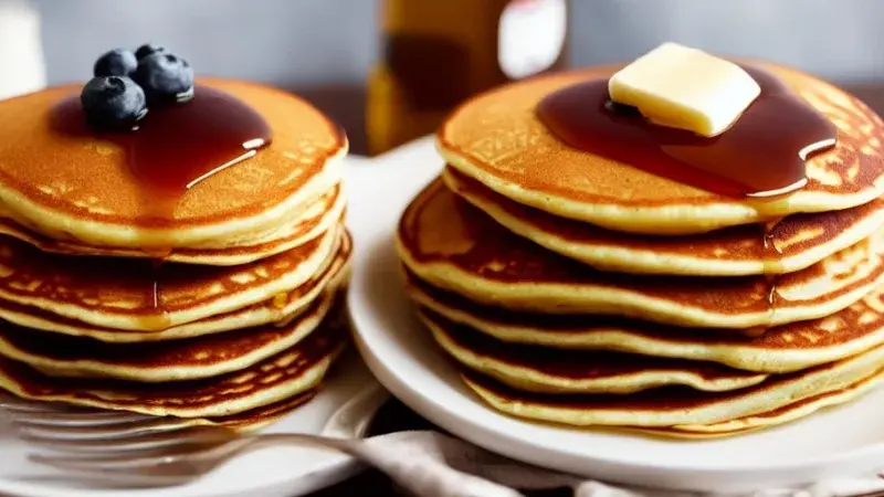 American pancakes s banánem