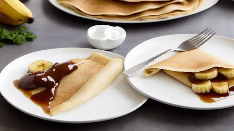 Palacinky s karamelovým banánem
