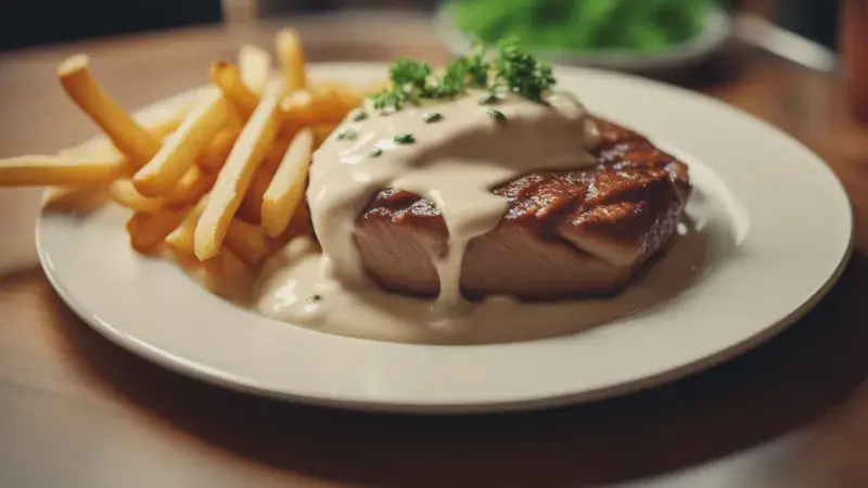 Vepřová kýta na šlehačce