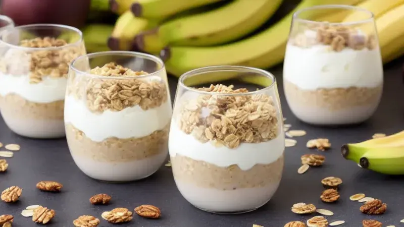 Ovesno-banánové Parfaits
