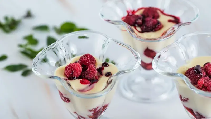 Malinovo-pomerančový pohár