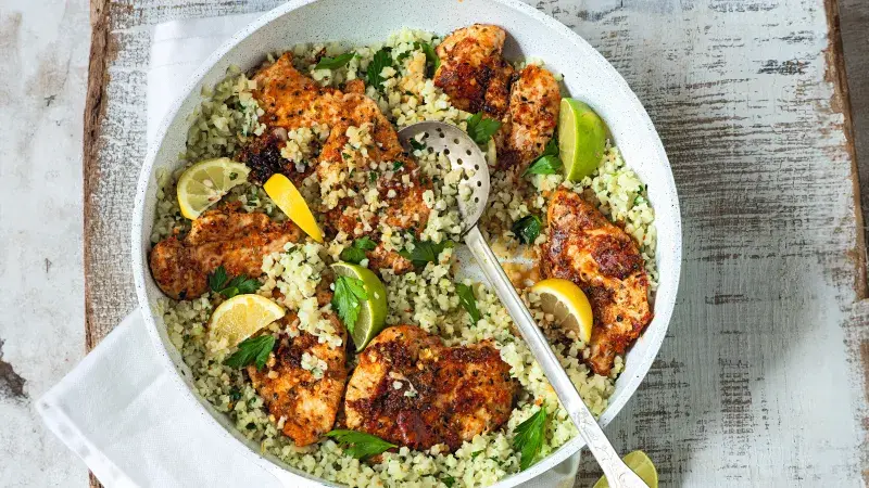 Kuře s květákovou rýží