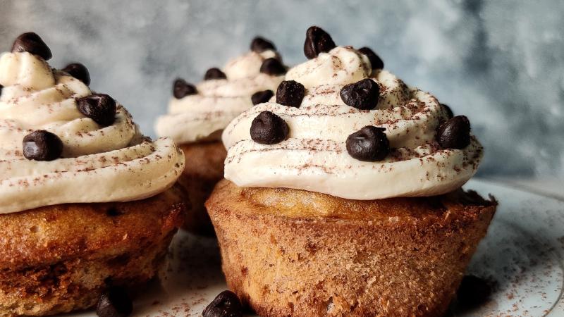 Muffiny s krémem a čokoládou
