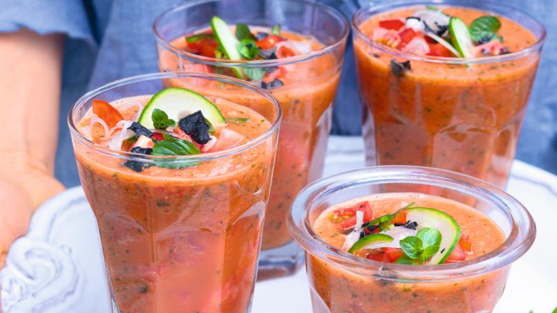 Melounové gazpacho