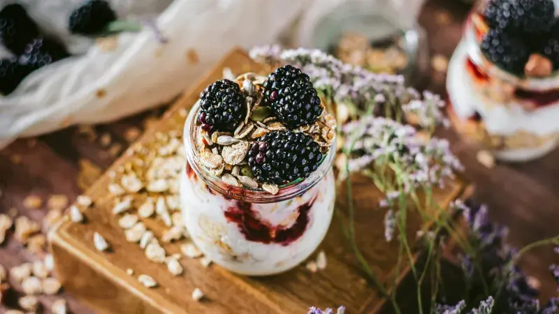 Ovesná kaše ve skleničce