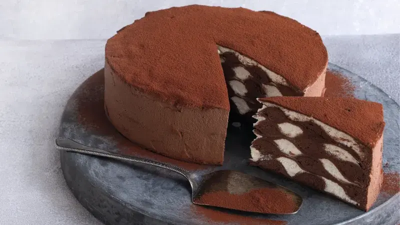 Zvlněný palačinkový dort