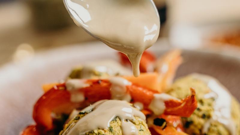 Falafel s tahini Falafel s tahini