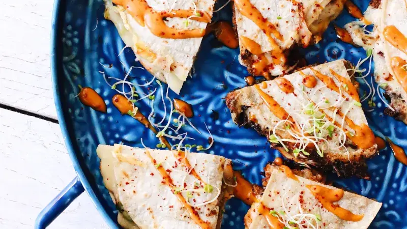 Tortilla zapečená v toustovači