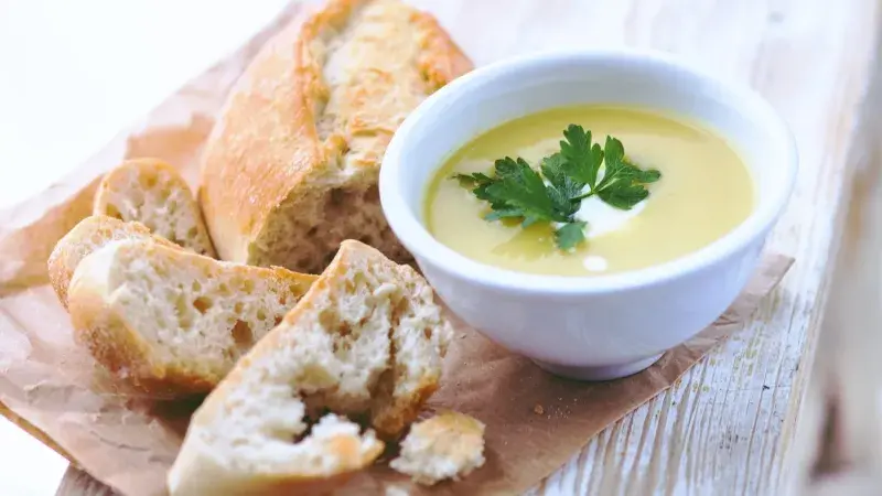 Pórková polévka - smetanová