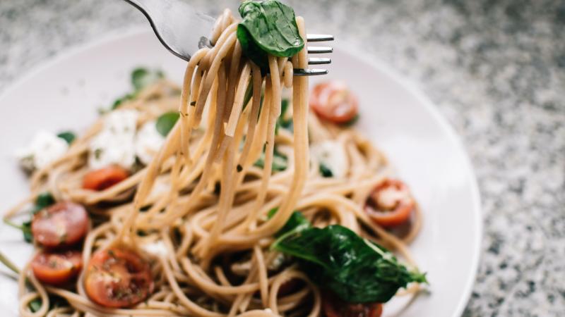 spagety se zeleninou